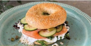 Bagel de Salmão Fumado