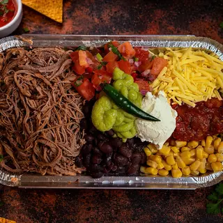 Burrito Bowl Barbacoa (Carne assada bovina desfiada)