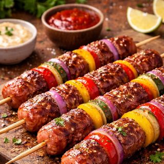 Espetinho de Linguiça