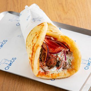 Vegan Bifteki Pita