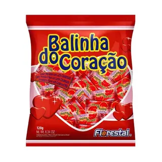 Pacote Bala de Coração 120g