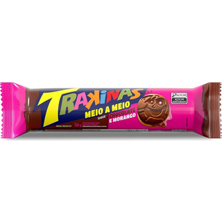 Bolacha Trakinas Meio a Meio (morango e chocolate)olate) 126g