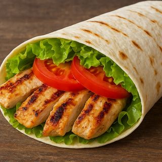 Wrap com Carne Grelhada