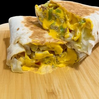 Wrap de camarão panado