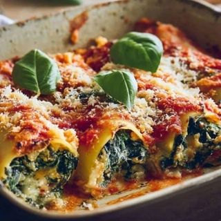 Lasanha de espinafres e ricota