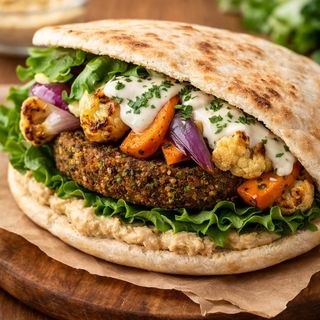 Sanduíche Beirute de Falafel