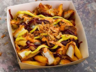 Batatas com Frango e Queijo