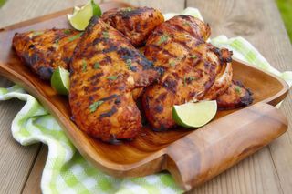 Frango no churrasco