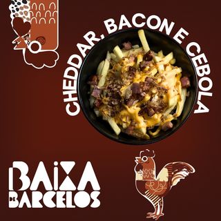 Batatas Cheddar, Bacon e Cebola