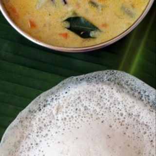 APPAM WITH CHICKEN STEW
