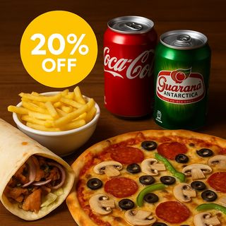 Peeta's Mixed Pizza & Kebab Familiar Combo