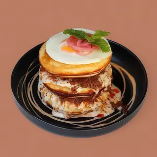 Pulled Beef Pancakes