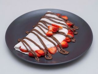 Tapioca de Nutella e Morango