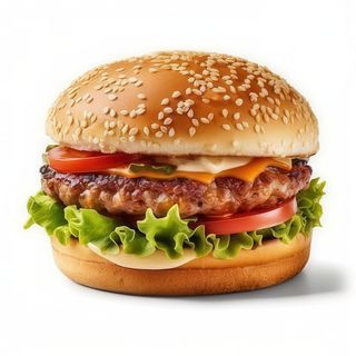 Hambúrguer de Vaca Halal em Pão