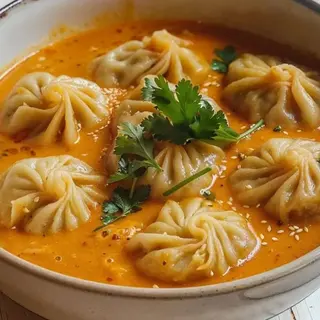 Momo com supa(8 peças)