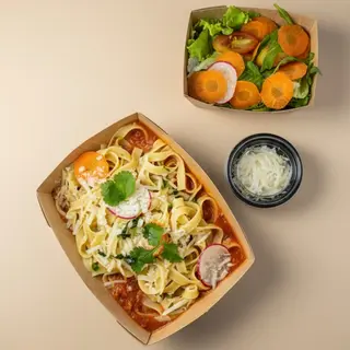 Tagliatelle à Bolonhesa