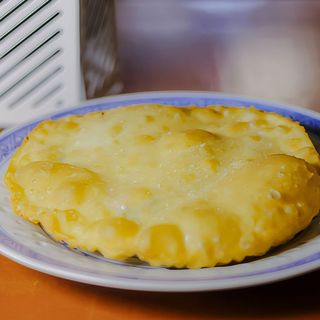 Pastéis doces em disco 