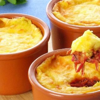 Escondidinho fiambre e queijo