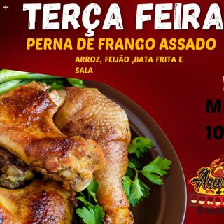 Perna de frango assado