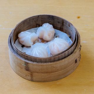 Raviolis De Camarão Ao Vapor