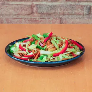 Massa de arroz salteada