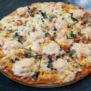 Pizza camarão deluxe