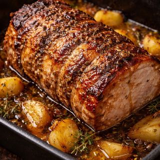 Lombo assado no forno