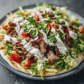 MENU Donor Vaca com Naan Fresco