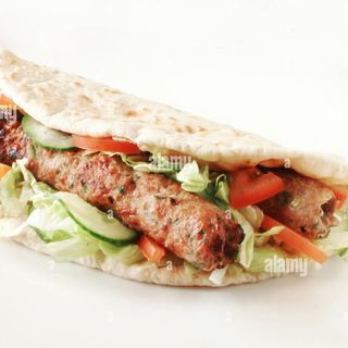  ONLY Durum Sheekh Kebab Roll com Pão Naan Fresco