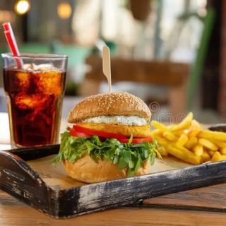 MENU Vegetarian Burger 