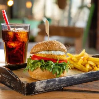 MENU Vegetarian Burger 