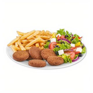 MENU Prato de Falafel com Pão Fresco