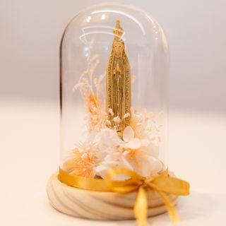 Cúpula de Vidro Nª Srª de Fátima (17cm)