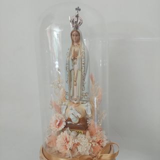 Cúpula de Vidro Nª Srª de Fátima (32cm)