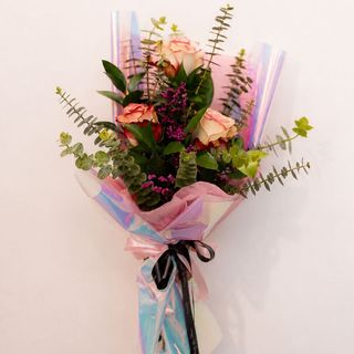 Ramo com 3 Rosas Cor-de-Rosa