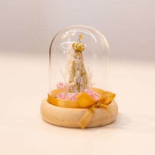 Cúpula de Vidro Nª Srª de Fátima (9cm)