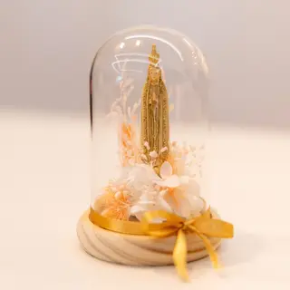 Cúpula de Vidro Nª Srª de Fátima (13cm)