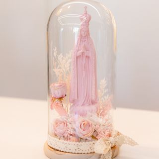 Cúpula de Vidro Nª Srª de Fátima (27cm)