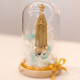 Cúpula de Vidro Nª Srª de Fátima (21cm)