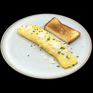 Omelete francesa com queijo