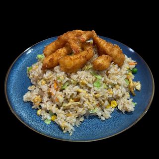 M36-Arroz gambas panadas