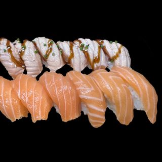 A50-Nigiri salmão e braseado