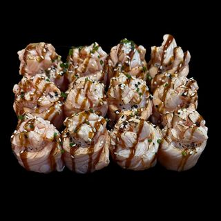 A42-Gunkan salmão braseado