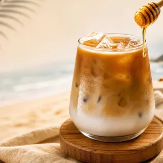 Latte Gelado com Mel