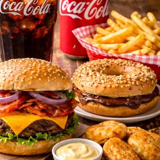 Hamburger cheddar combo