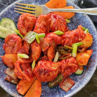 Vegetables chilli momo