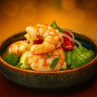 86. Salada de camarão