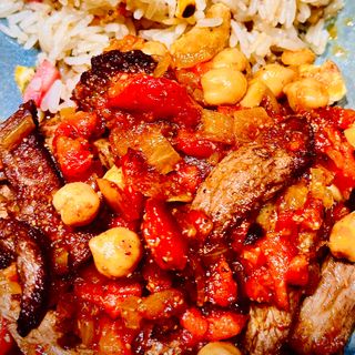 026.Frango salteado e arroz frito