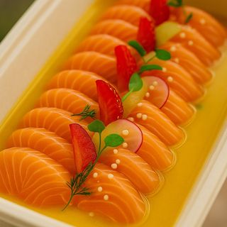 1. SASHIMI COM MOLHO MANGA 12 peças