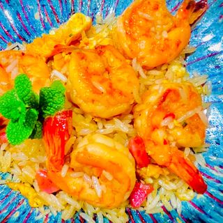 030.Arroz frito de camarao